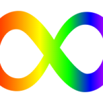 image of rainbow infinity symbol